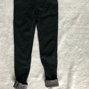 High waisted black pants